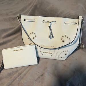 Trista Bucket Purse and wallet by Michael Kors